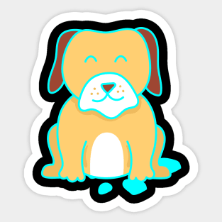 Sitting Dog Sticker